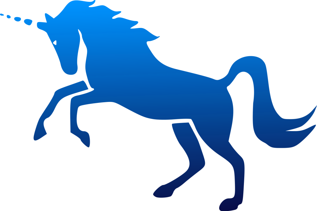 Venture Capital Larry Scheinfeld Startup Trends - Blue Unicorn Clip Art (1024x681)