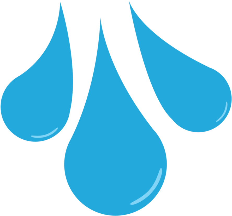 Blue Raindrops Png - Rain Drops Clipart Transparent (894x894)