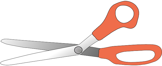 Scissors, Open, Orange, Cut, Sharp, Cuttings - Scissors Clip Art (640x320)