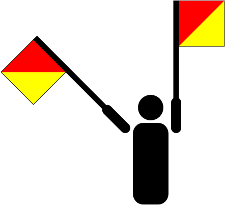 Signal Theatre Company Produce Modern Comedies, To - Semaphore Flag Letter T (600x500)