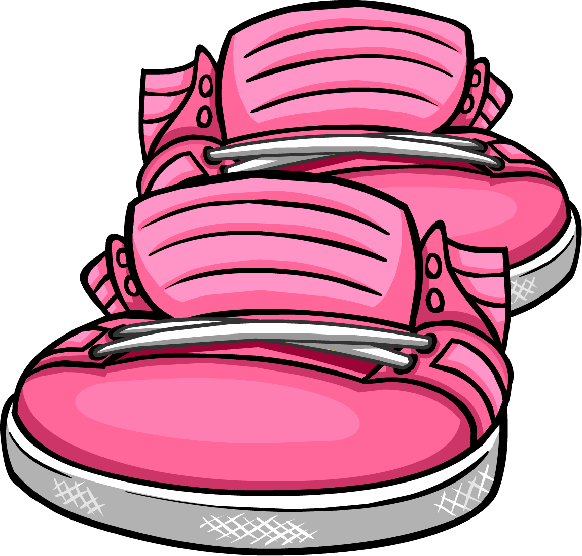 Rhama Cp Pink 2 Neon Pink Sneakers Club Penguin Wiki - Club Penguin Pink Shoes (1148x1097)
