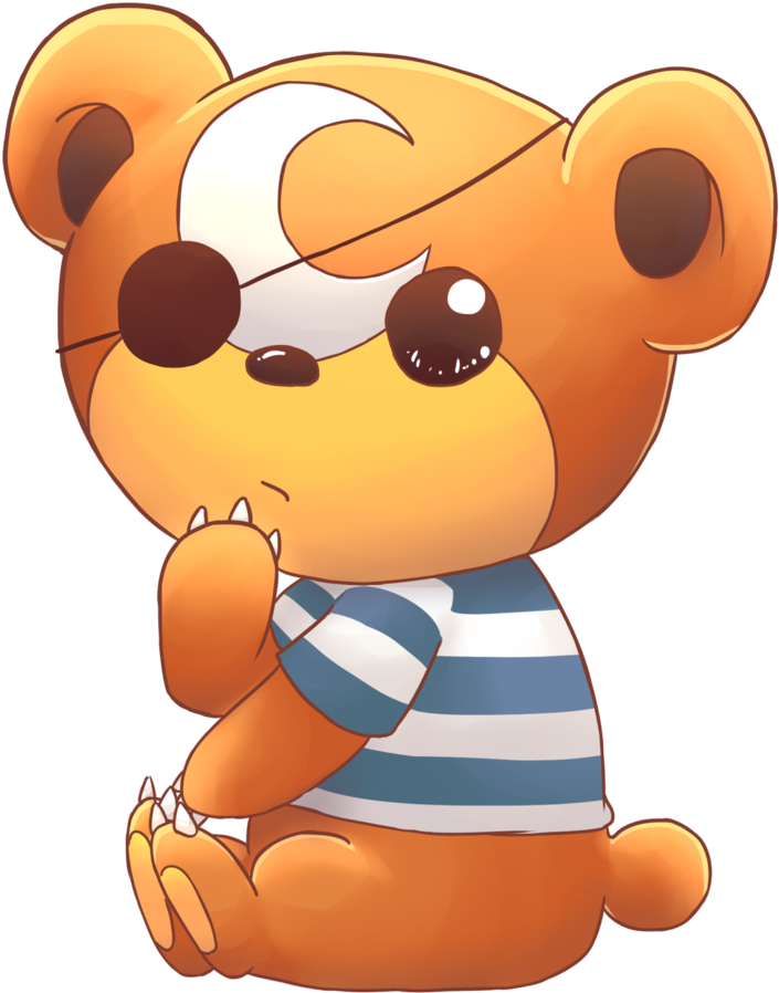 Pirate Teddiursa By Jinsuke04 Pirate Teddiursa By Jinsuke04 - Pokémon (1024x1024)