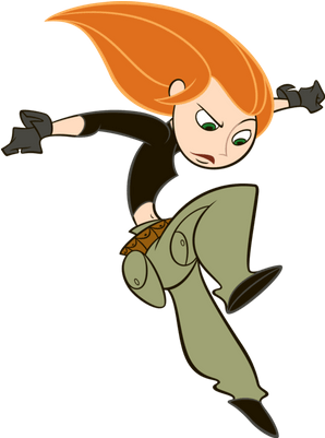 Kim Possible Jumping - Kim Possible Sticker Book (400x400)