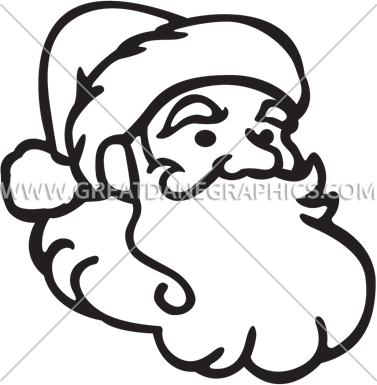 Santa Claus Head - Baseball Ball (377x385)