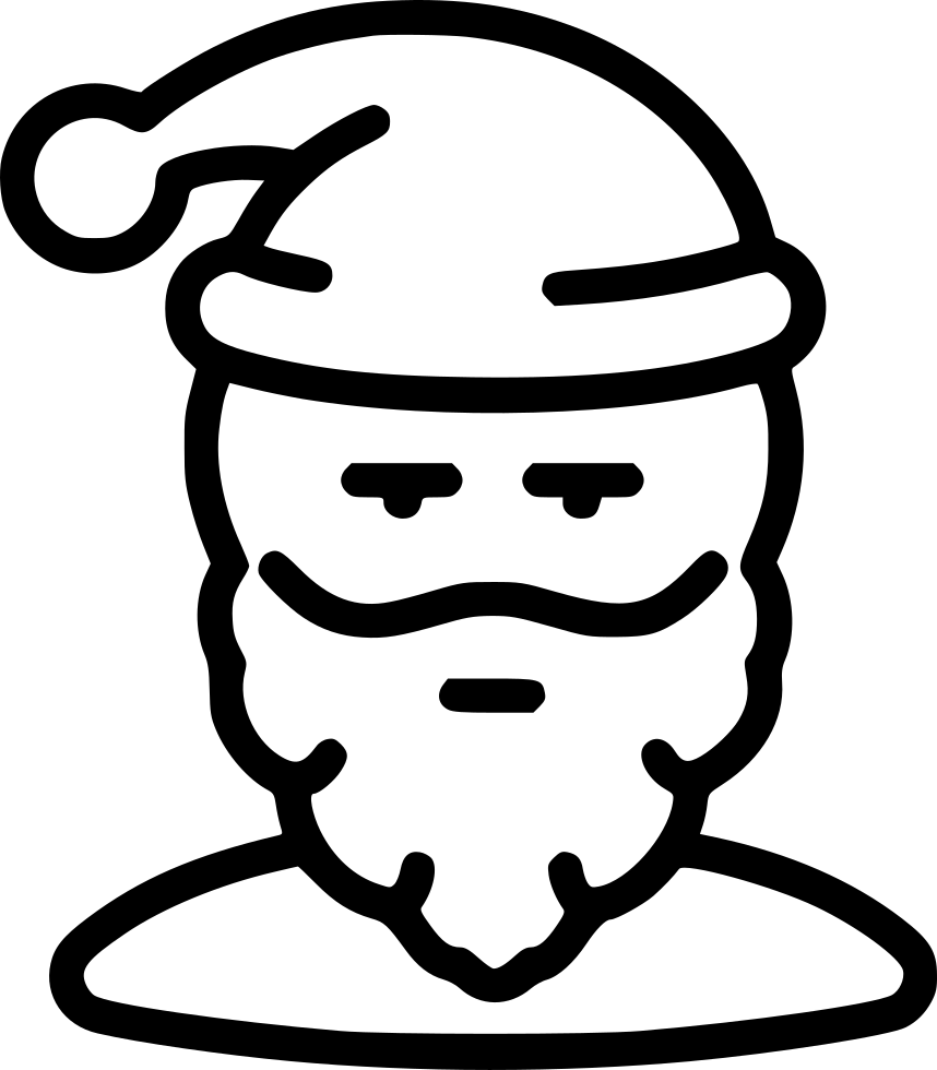 Santa Claus Grandfather Frost Man Guy User Human Avatar - Icon (858x980)