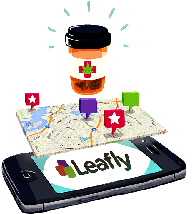 Leafly, The Smartphone App, Recently Ran A Full Page - Table (721x800)