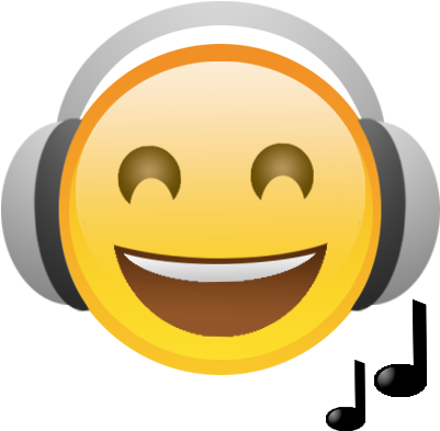 Images Gallery Of Image Gallery Ice Cream Sundae Emoji - Emoji With Earbuds (470x470)