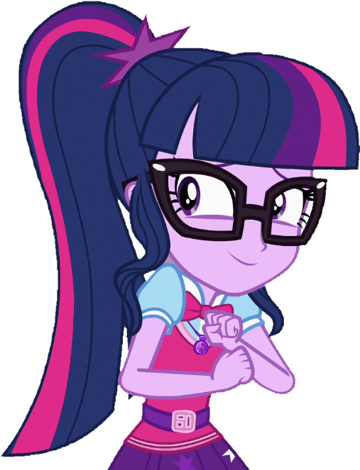 Thebar, Belt, Bowtie, Cute, Equestria Girls, Female, - Twilight Sparkle (540x670)