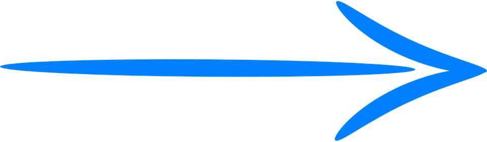 Informações - Hand Drawn Blue Arrow Png (960x280)
