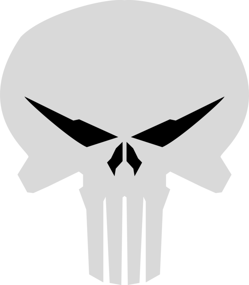 Punisher Skull Outline Stp File For Kids - Punisher Skull (835x956)