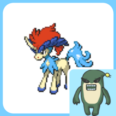 Kawaii Megu - Project Pokemon Unicorn Aura Keldeo (400x400)