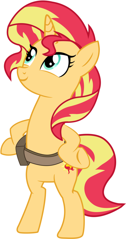 Remcmaximus, Bipedal, Equestria Girls, Female, In The - Sunset Shimmer In Pony Form (557x1024)