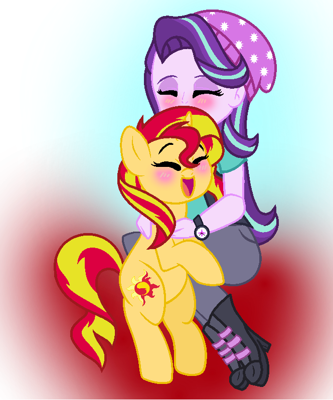 #1452932 - Artist - Felixaimeegarcia, Artist - Mimimatsu, - Starlight Glimmer X Sunset Shimmer (664x798)