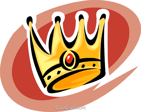 Coroa Livre De Direitos Vetores Clip Art Ilustração - Clip Art (480x381)