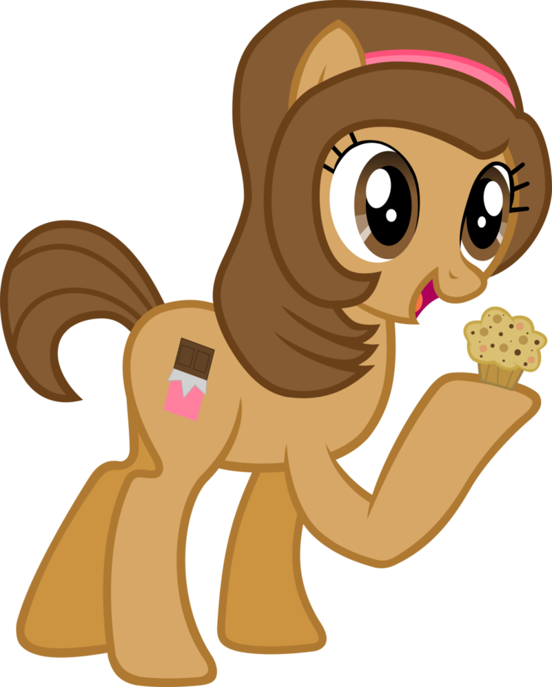 Pony Muffin Derpy Hooves Chocolate Cocoa Bean - Mlp Chocolate Muffin (801x998)