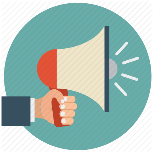 Announcement - Loudspeaker Icon Flat (512x512)