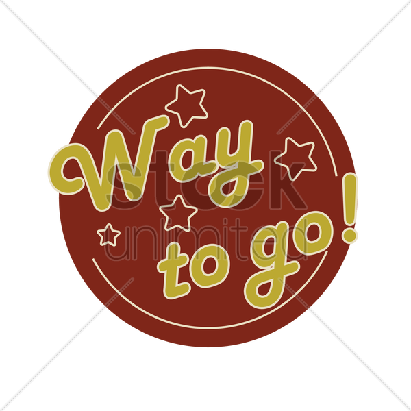 Way To Go Clipart Way To Go Label Vector Image 1707619 - 1984 Orwell (600x600)