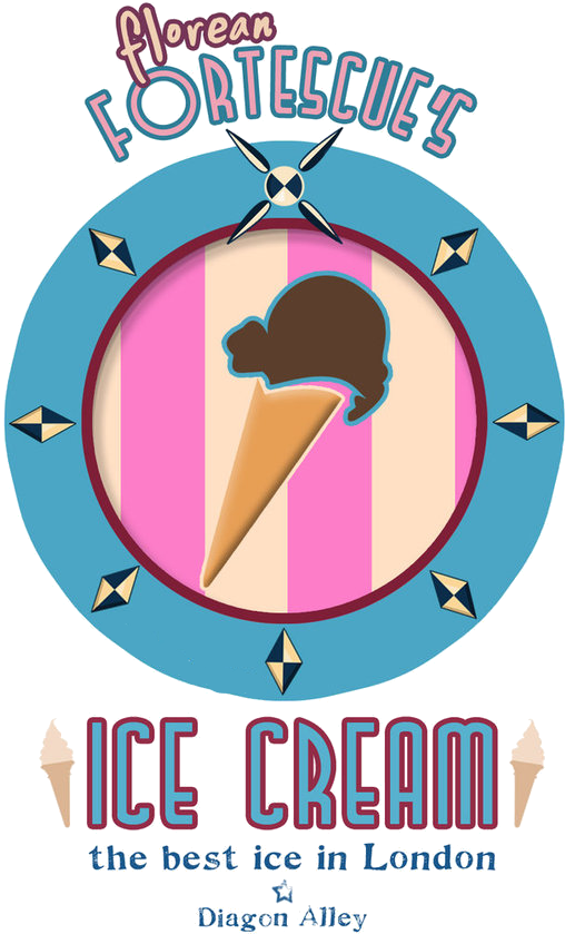 Florian Fortescue - Florean Fortescue's Ice Cream Parlour (753x1062)