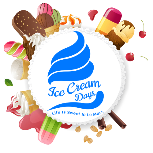 Le Mars Annual Ice Cream Days - Ice Cream Label Design (500x500)