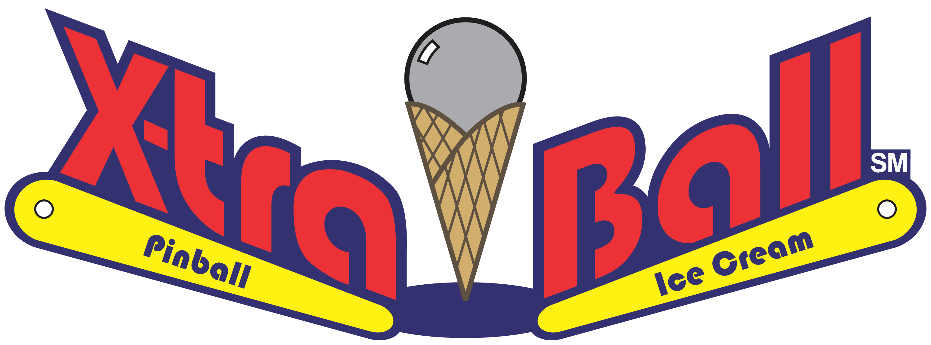 X-tra Ball - X-tra Ball Ice Cream & Pinball (3096x1149)