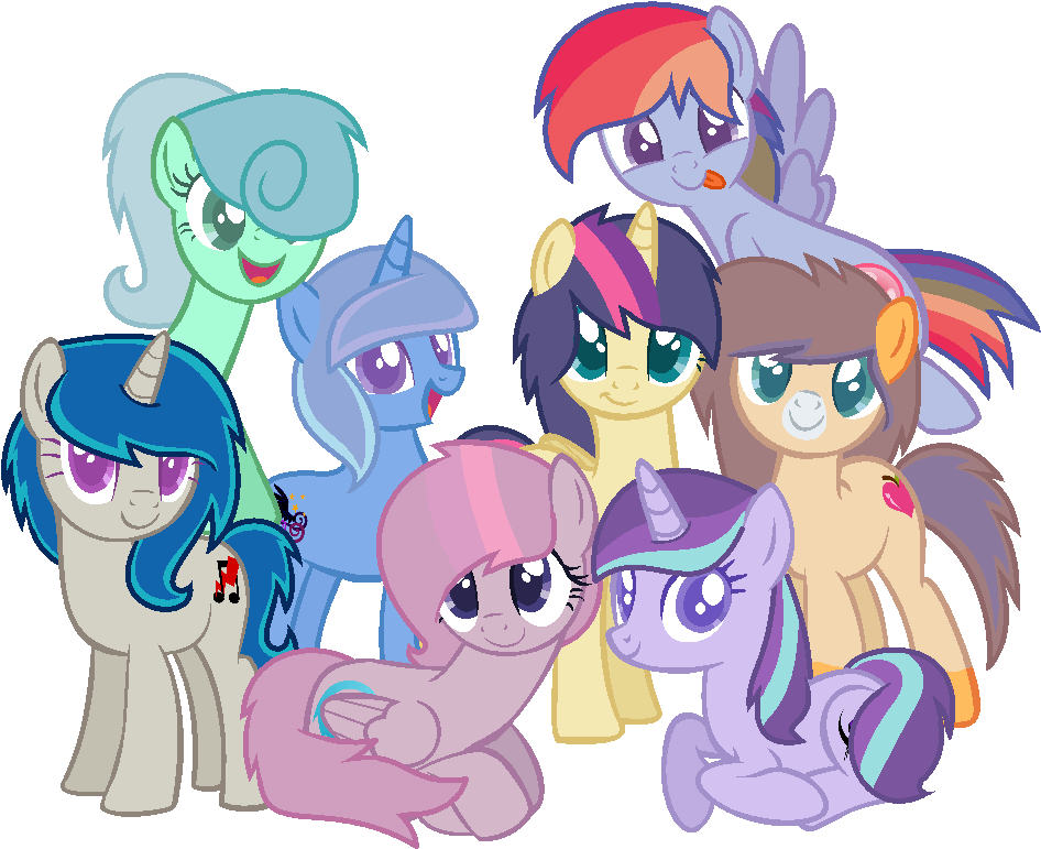 Mane 8 Next Generation By Juliahtf - Cartoon (952x774)