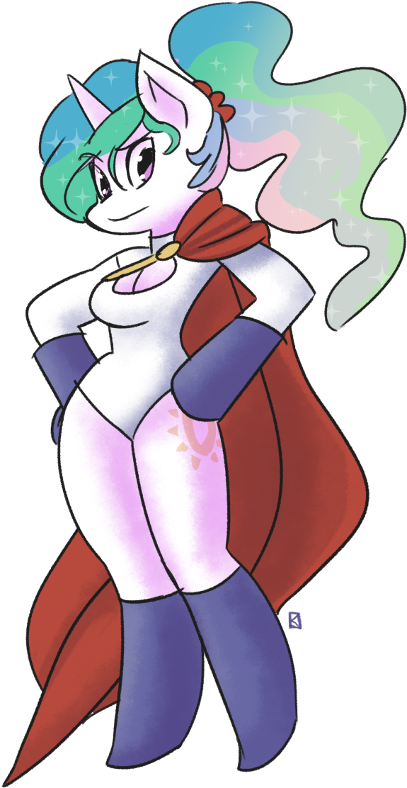 Princess Celestia Batman Power Girl Clothing Fictional - Cartoon (600x1161)