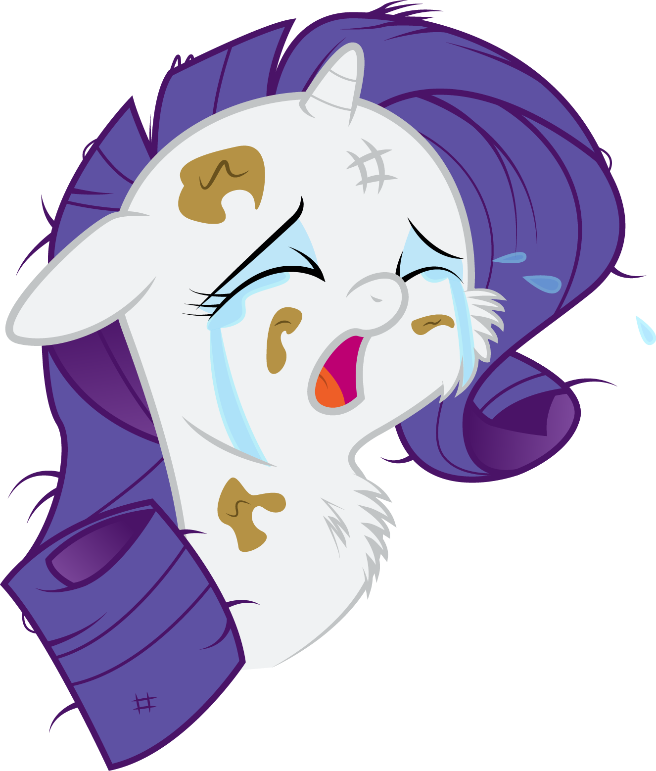 Rarity Face Nose Facial Expression Mammal Purple Violet - Mammal (1326x1558)