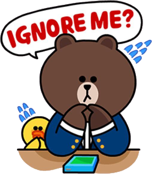Brown Ignore Me Wallpaper Wpz03081 - Line Brown Sad (586x640)