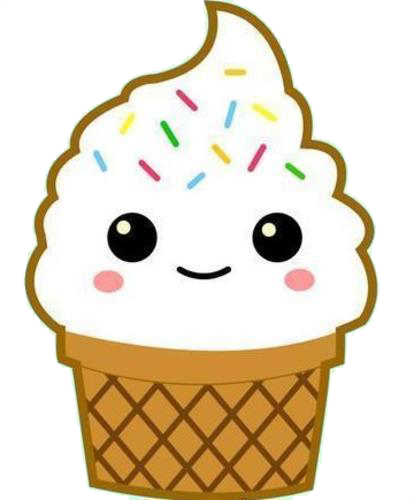 Heladito Png C - Ice Cream Gif Cartoon (414x500)