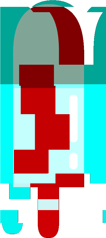 Ice Cream Glitch Sticker By Shallow Lagoon - Colorfulness (417x1011)