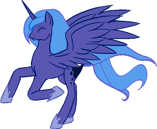 Alicorn, Animated, Artist - Horse Running Gif Png (700x600)