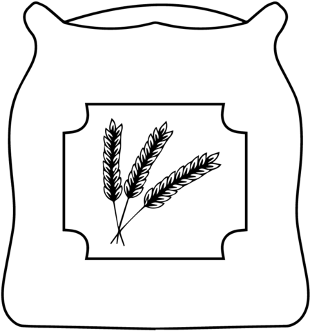 Flour Clipart Black And White - Clip Art (500x500)