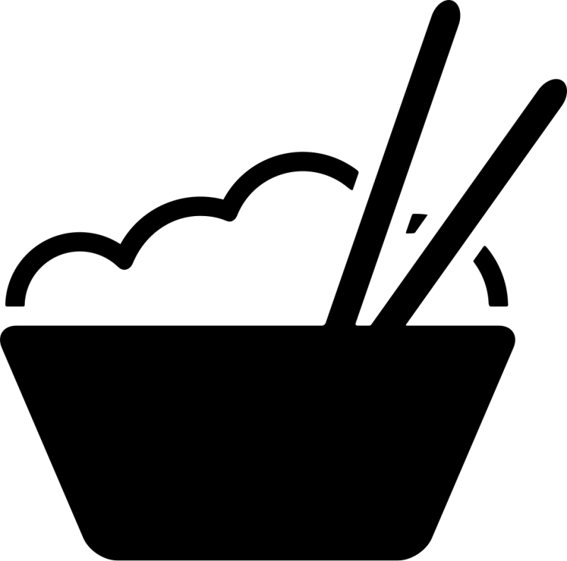 Pin Chopsticks Clipart Png - Icono Arroz (800x792)