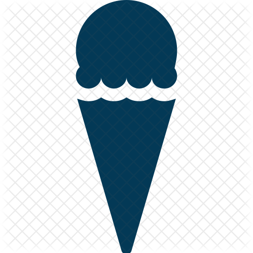 Ice-cream Cone Icon - Snowcone Logo (512x512)