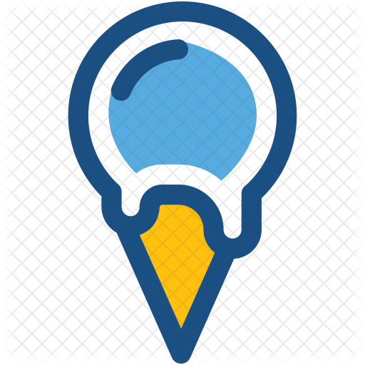 Ice Cone Icon - Plano Cartesiano Xy (512x512)
