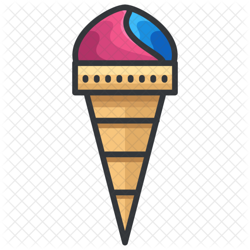 Ice-cream Cone Icon - Cream (512x512)