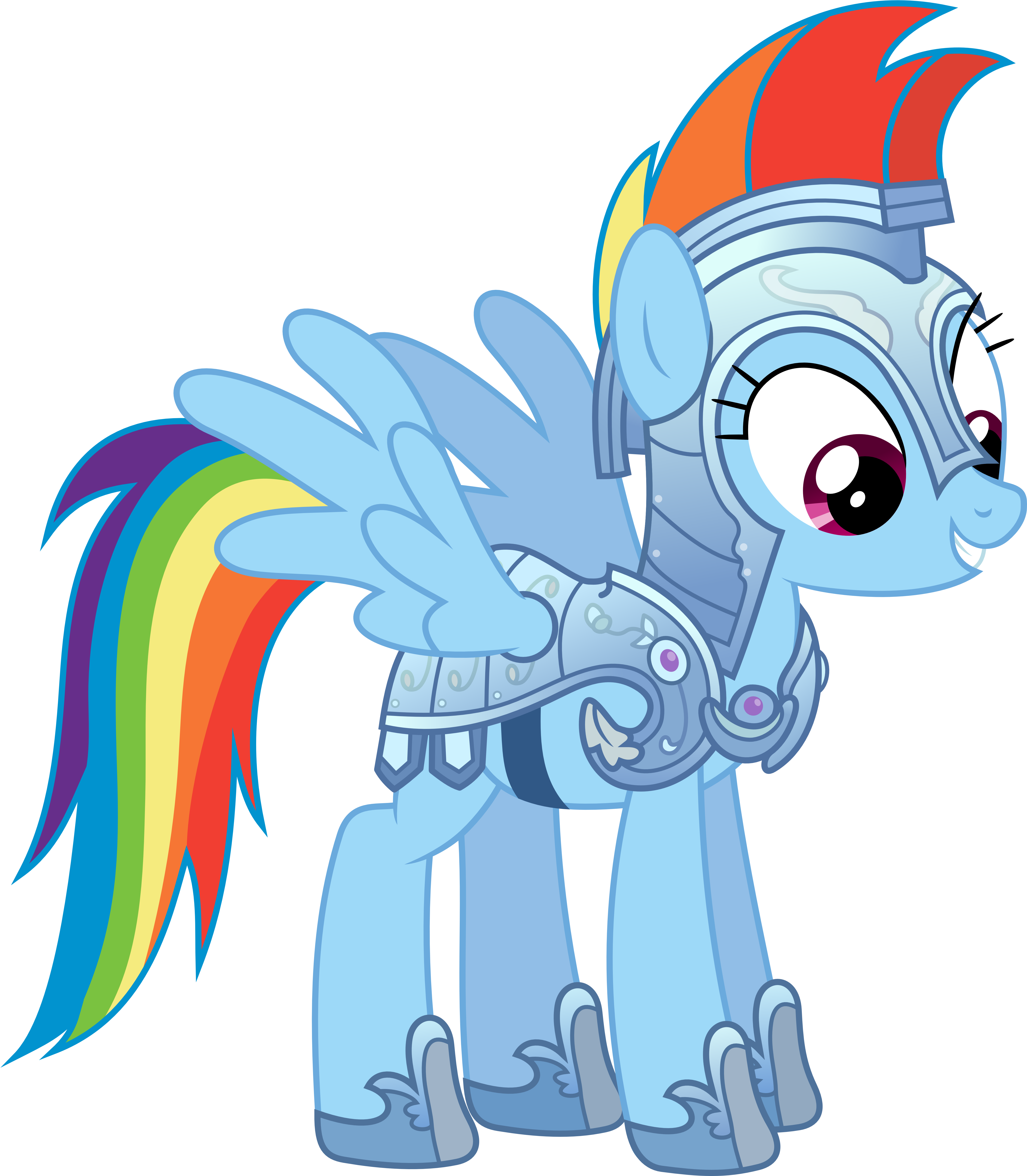 Sick Boy Clip Art - My Little Pony Rainbow Dash Armor (4810x5500)