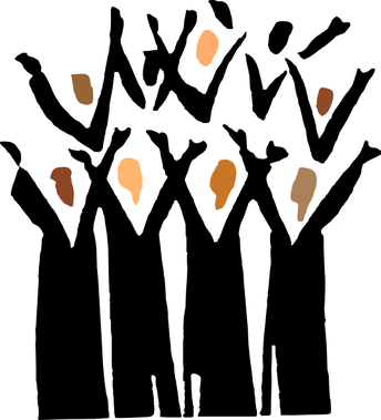 Choir News - Gospel Choir Clipart (344x379)