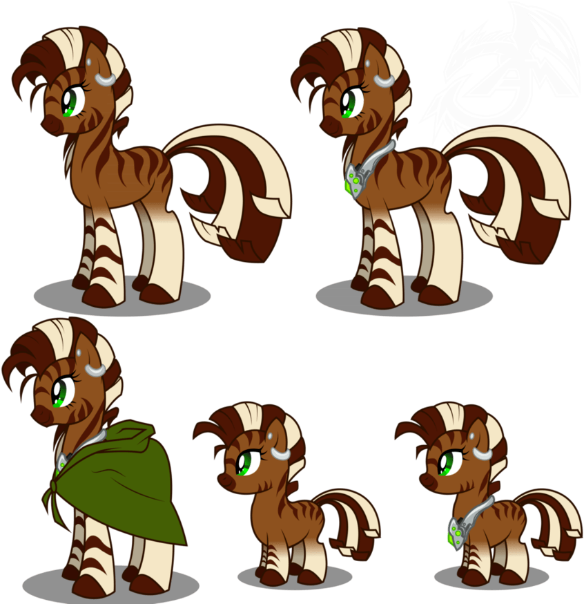 My Little Pony Zebra - Mlp Zebroid (886x902)