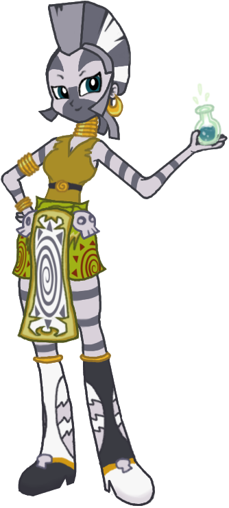 Image Equestria Girls Zecora First Look By Reyjjj Png - My Little Pony Zecora (334x742)