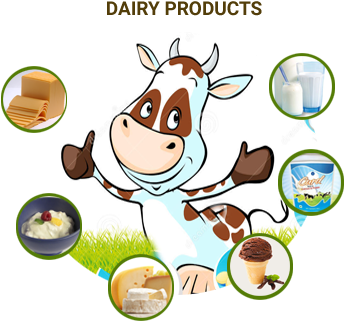 Product Clipart Dairy Industry - Süt Inek Çizim (400x364)