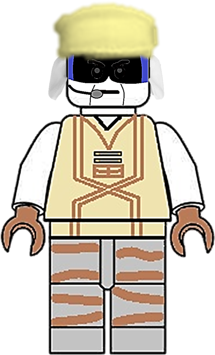 Lego Ody Mandrell - Lego Minifig Template (704x1190)