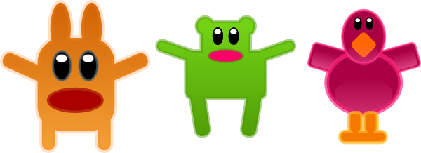 Toy Animals Svg Clip Arts 600 X 218 Px - Funny Animals Tote Bag, Adult Unisex, Natural (2067x750)