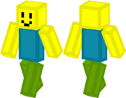 Roblox Skin Download - Minecraft Roblox Noob Skin (528x418)