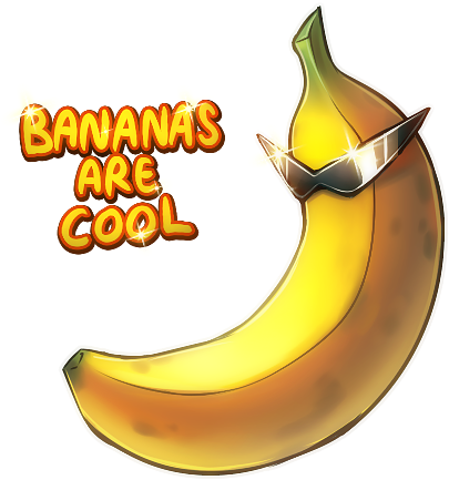 Banana Clipart Mashed Banana - Cool Banana (450x450)