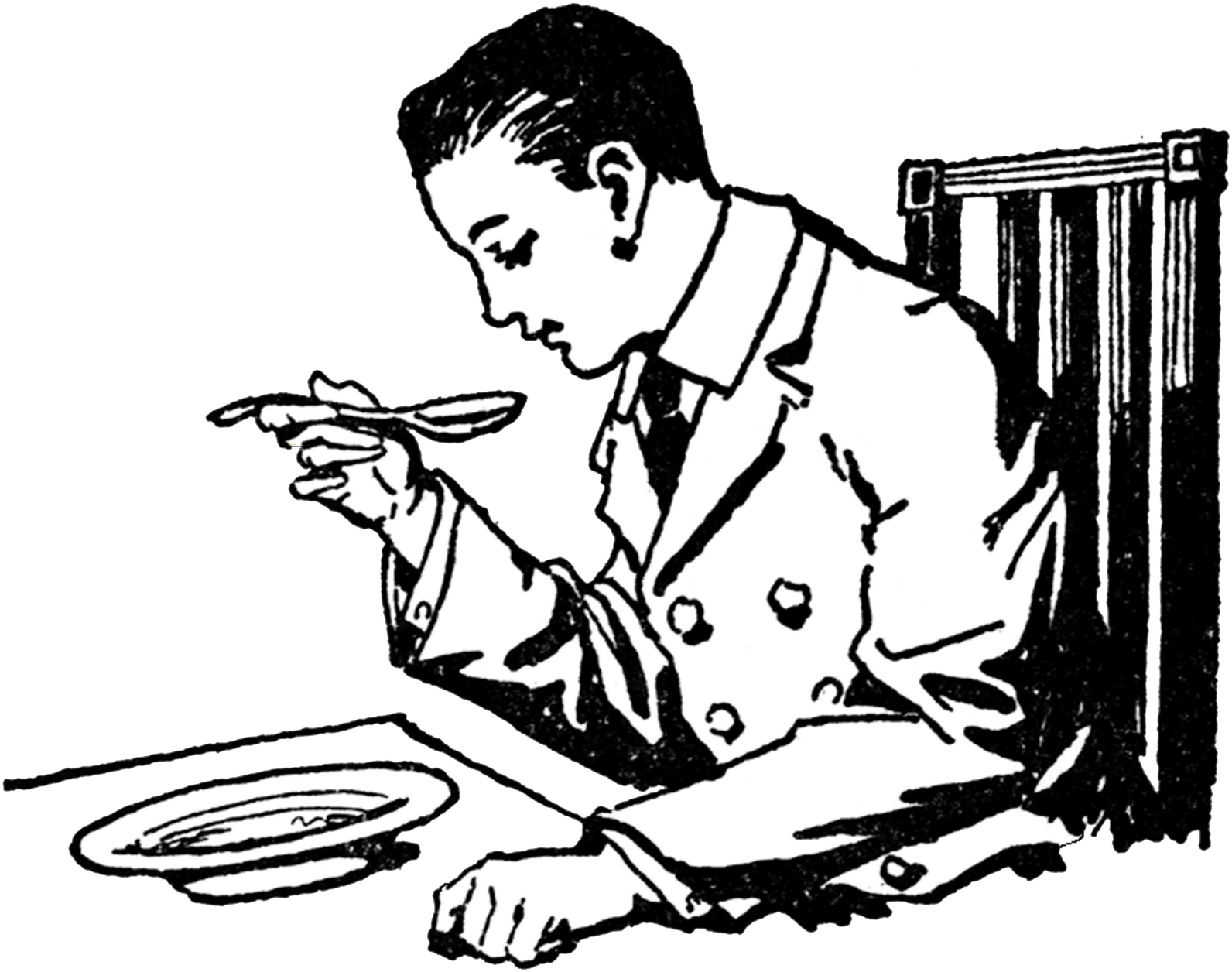 Man Eating Food Clipart (1600x1260)