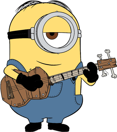 Musical Movies Cliparts - Cartoon Characters Playing Guitar (500x543)