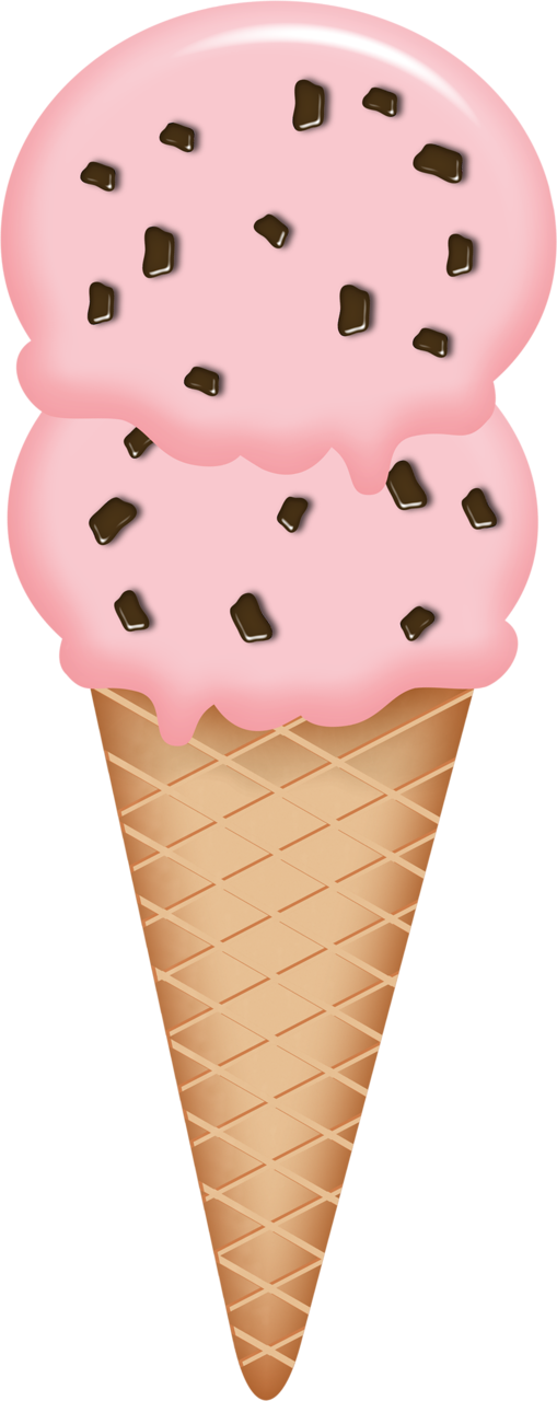 ○••°‿✿⁀ice Cream‿✿⁀°••○ - Clipart Ice Cream Pink (509x1280)