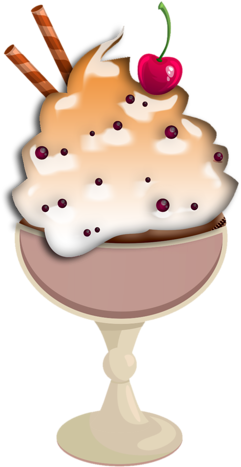 Pin By Franciska Arrebola On ~*ice Cream Clipart*~ - Clip Art (282x500)