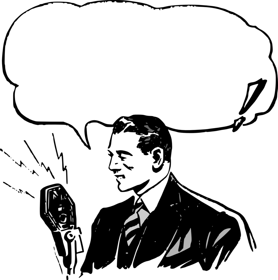 Where Was Everybody - Vintage Clip Art Man (958x962)